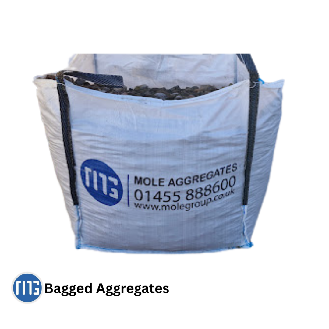 bulk bags of aggregates used in building