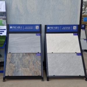Porcelain tiles display area at Mole Aggregates
